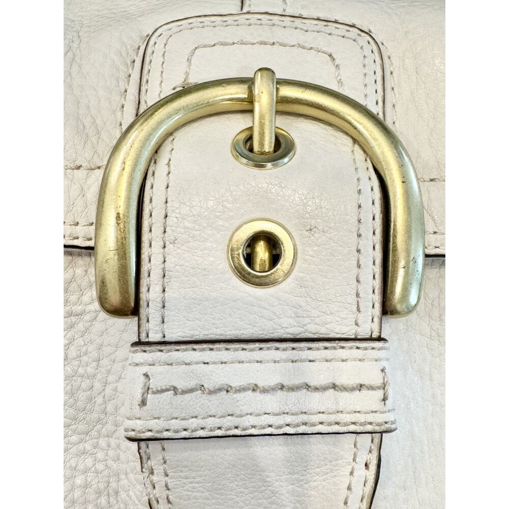 RARE Vintage Y2K Coach Soho Signature Leather Flap Shoulder Bag - Picture 14 of 16